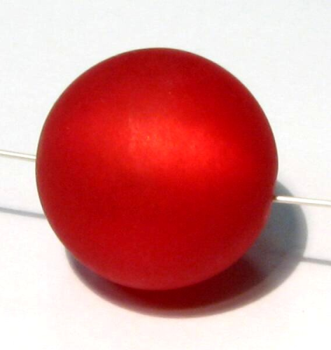 Polarisperle 16mm rot - Kleinloch