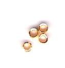 Melted beads – crimp beads (2 mm) – 1 grams – approx. 75 pcs.- gold colored STAINLESS STEEL