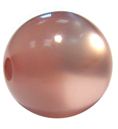 Polaris bead 8 mm rosybrown glossy – small hole