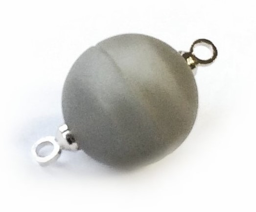 Mina Magnetverschluss - 12mm - extra stark - Farbe: grau matt
