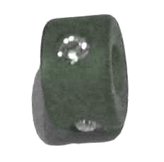 Polaris Ring (Radel) anthrazit 8 mm - mit Swarovski-Kristall