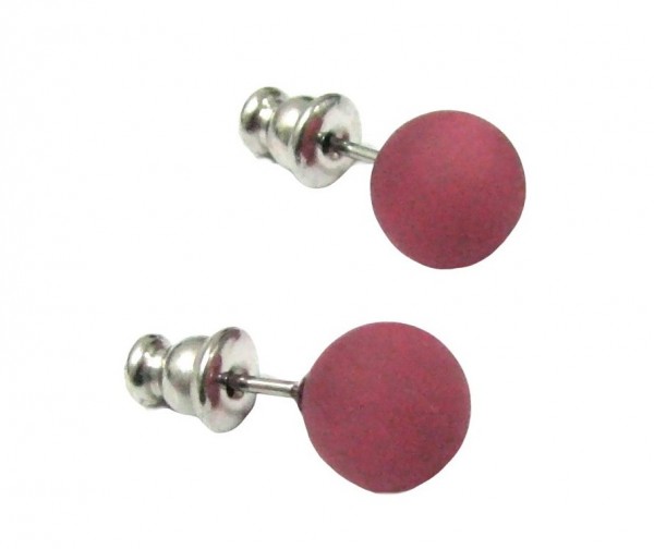 Polaris Earrings 8 mm --Stainless steel- 1 pair – terracotta