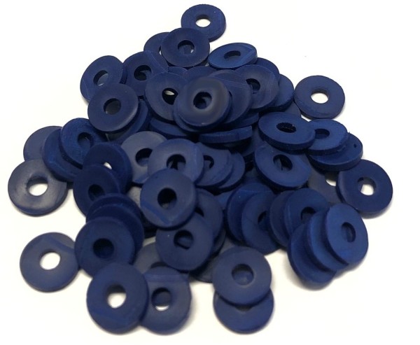 Katsuki beads - Heishi beads 10mm - dark blue - 10cm