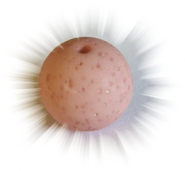 Polaris Gala sweet bead 8 mm rosybrown – small hole