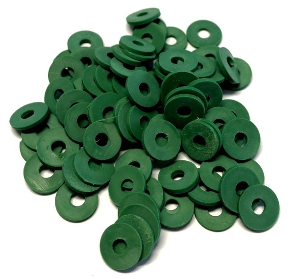 Katsuki beads - Heishi beads 10mm - green - 10cm
