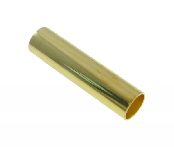 Tube 10x2,5mm, gold colored – hole 2,1 mm – 1 pcs.