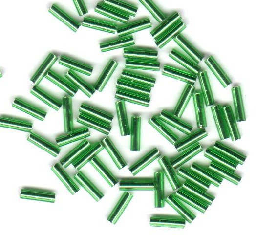 Miyuki sticks 6 mm – green – 40 pieces