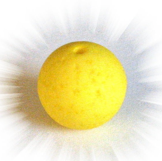 Polaris Gala sweet bead 20 mm yellow – small hole