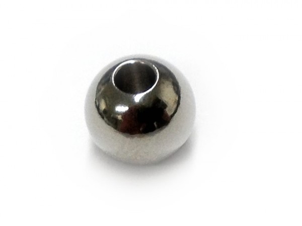 Perle 4mm - Loch 1,3mm - Edelstahl