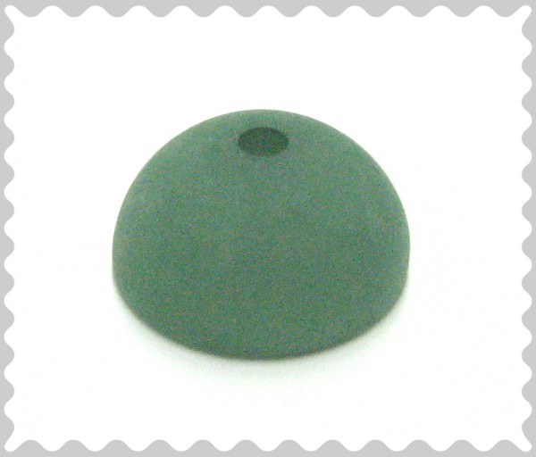 Polaris half bead 10x5 mm – patina green