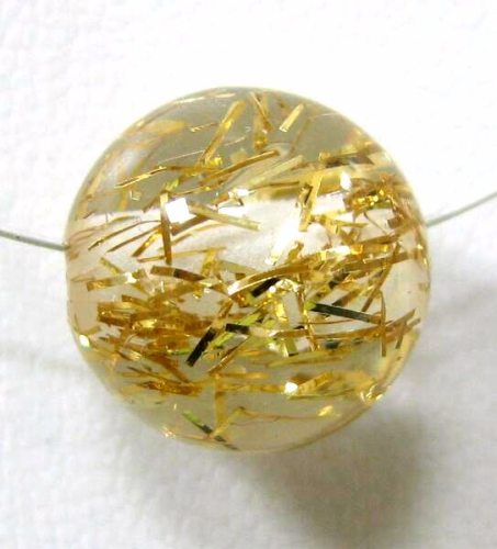 Filissimo bead 16 mm, clear gold
