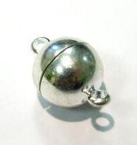 Magnetic clasp 12 mm, colour: Silver