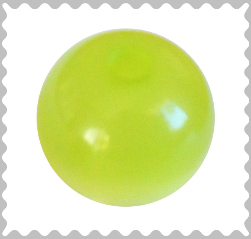 Polarisperle apfelgrün glänzend 10 mm - Großloch