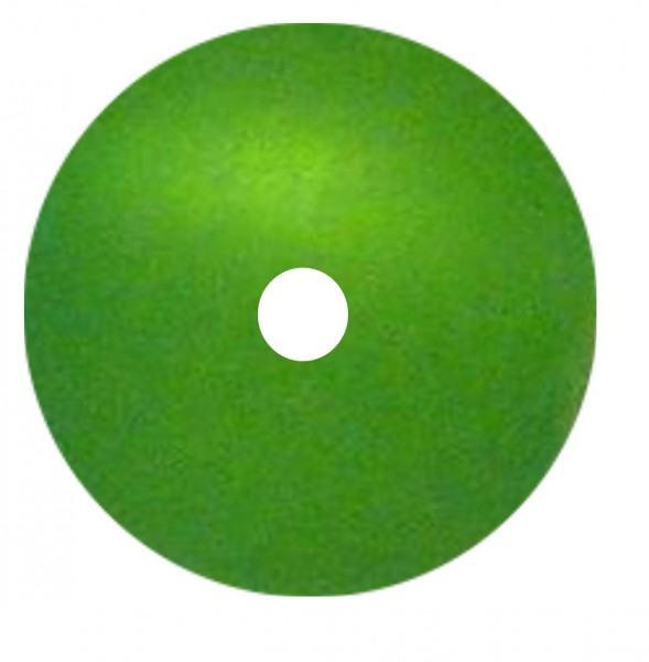 Polarisperle grün 16 mm - Großloch