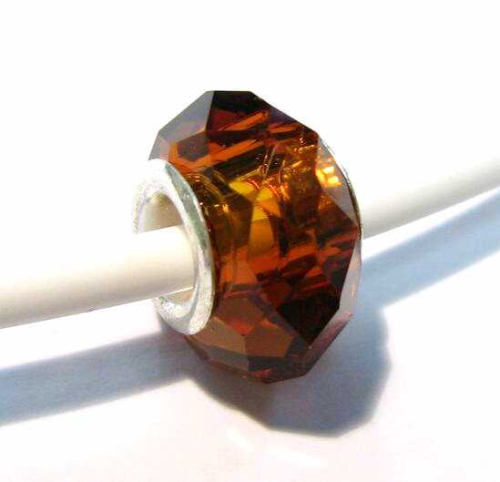 Fantasy-Glasperle/topaz – polished