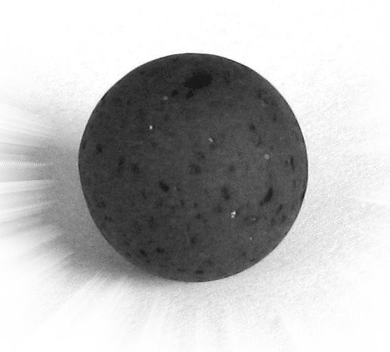 Polaris Gala sweet bead 20 mm black – small hole
