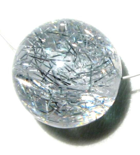 Filissimo bead 20 mm, clear silver