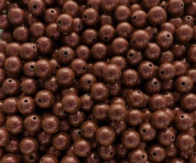 Miracle Beads braun - Perlen 10mm - 50 Gramm ca. 90 Stück