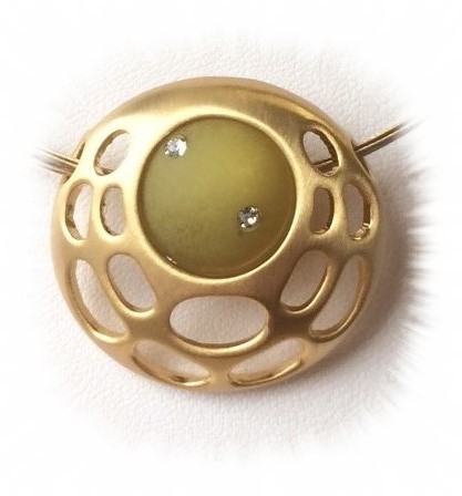 Creative pendant -Omikron- gilded