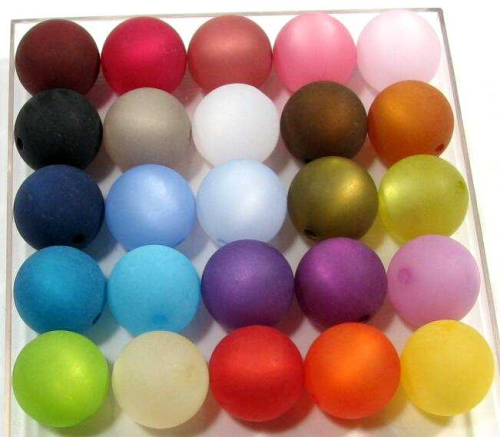 Polaris beads 16 mm large hole – 32 pieces in different colors