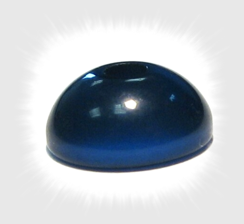 Polaris half bead 10x5 mm – glossy night blue