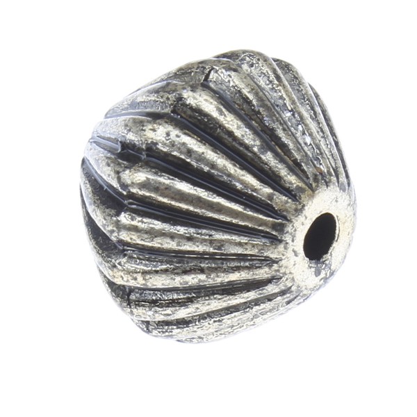 Doppelkonus - Bicone - 10x11mm - antique silber Optik