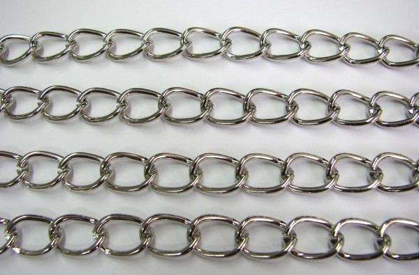 Link chain – 100 cm – 13.7x10x1,7 mm – color: Platinum