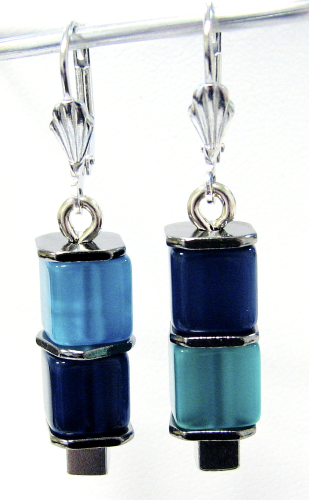 Creative earring -Tricolor- 20 cm – in different. Color combinations can be ordered!