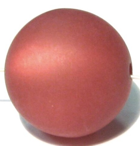 Polaris bead 20 mm terracotta – small hole