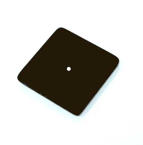 Polaris disc 22 mm – angular – dark brown