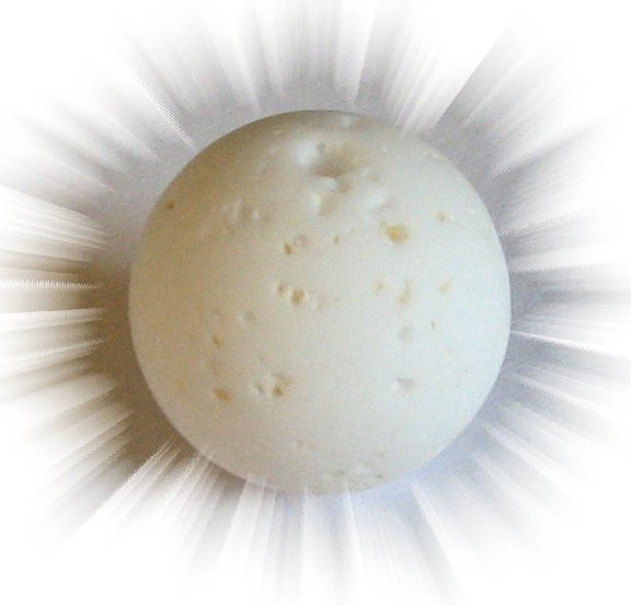 Polaris Gala sweet bead 18 mm white – small hole