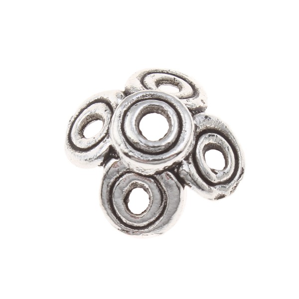 Perlkappe 12 mm – antique silver- 1 pcs.