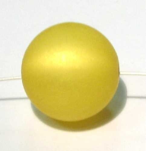Polaris bead 10 mm yellow – small hole
