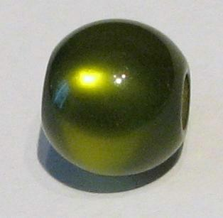 Polarisbead olive glossy 10 mm – Large hole