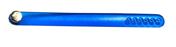 Changing ring for sliding beads/slider – size adjustable – color: Blue