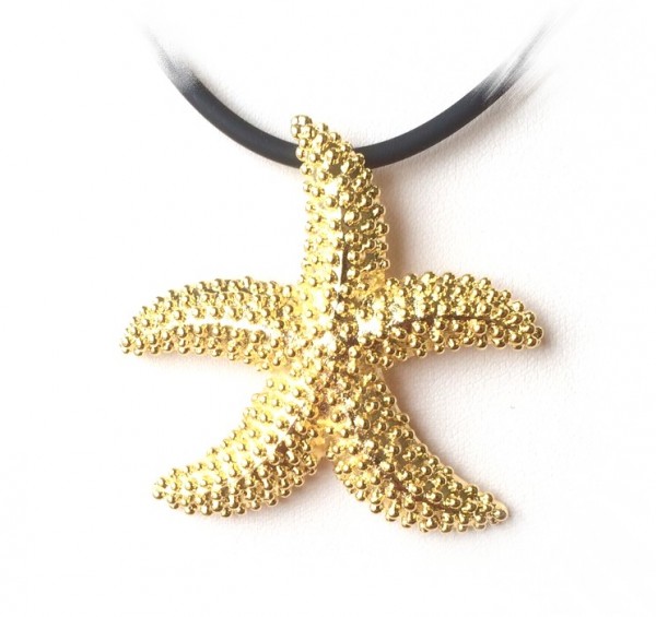 Creative pendant – starfish- gilded