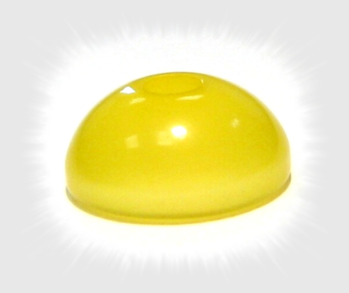 Polaris half bead 16x8 mm – yellow glossy