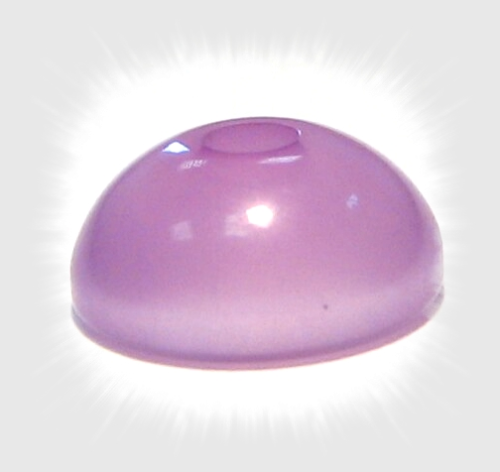 Polaris half bead 10x5 mm – bright purple glossy