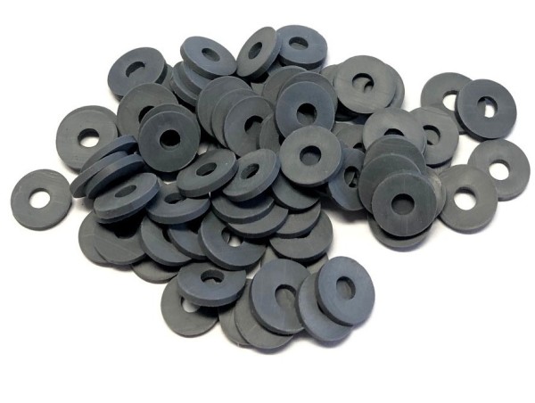 Katsuki beads - Heishi beads 10mm - grey - 10cm