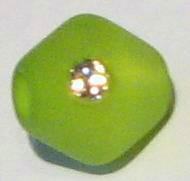 Polaris Doppelkonus apfelgrün 8 mm - mit Swarovski-Kristall