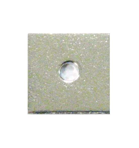 Spacer square 10x10x0.8 mm rhodium plated – 1 pcs. – large hole, hole 2.2 mm