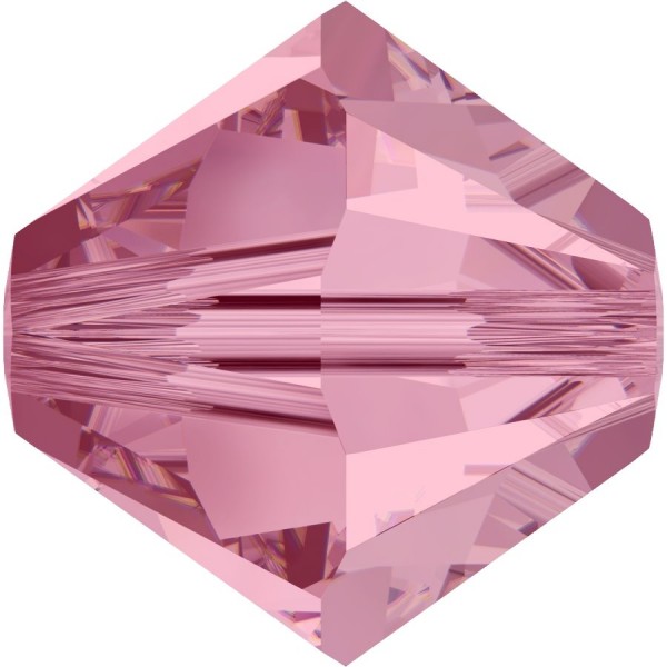 Swarovski Crystal 5328 Xilion Bicone Bead 4 mm – 10 pieces – Light Rose