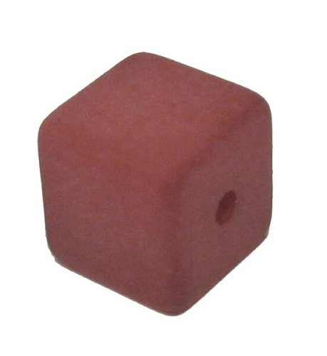 Polaris cube 8 mm terracotta – small hole