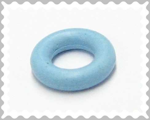 Kautschukring - Distanzring - Spacer - 7x2mm - türkis