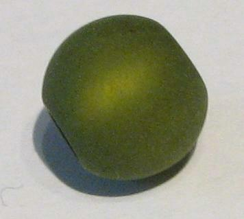 Polarisperle olive 10mm - Großloch