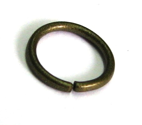 Binderinge/Ösen 8x0,9mm - 5 gramm - ca.44 Stück bronze farbig