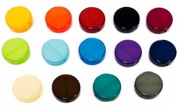 Polaris Coins 12 mm – 14 pieces in different colors – glossy