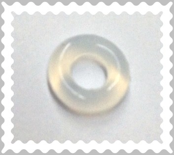 Kautschukring - Distanzring - Spacer - 7x2mm - transparent