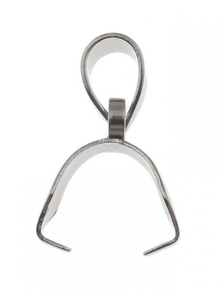 Necklace loop with thorn – clip 8 mm – stainless steel – 1 pcs.