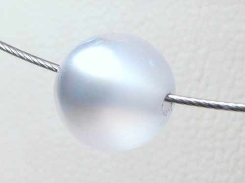 Polaris bead 8 mm white glossy – small hole